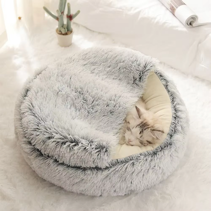 Soft Warm Long Plush Pet Bed