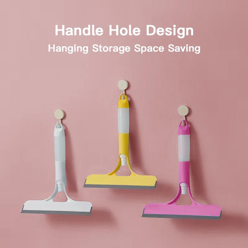 3-In-1 Glass Cleaner Scraper + Squeegee + Scrubber + Spray in One Design, Easy to Deal with Home Windows, Mirrors and Car Windscreen Cleaning! Efficient Cleaning, One Scrape and You'Re Clean!