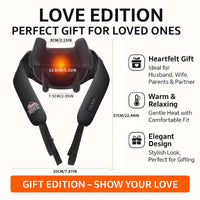 MASGRE Cordless Neck and Shoulder Massager with Heat – 6D Deep Kneading Electric Massage Pillow for Neck, Back, Legs, and Full Body Relaxation – Perfect for Home, Office and Car – Holiday Gift Idea Relaxing